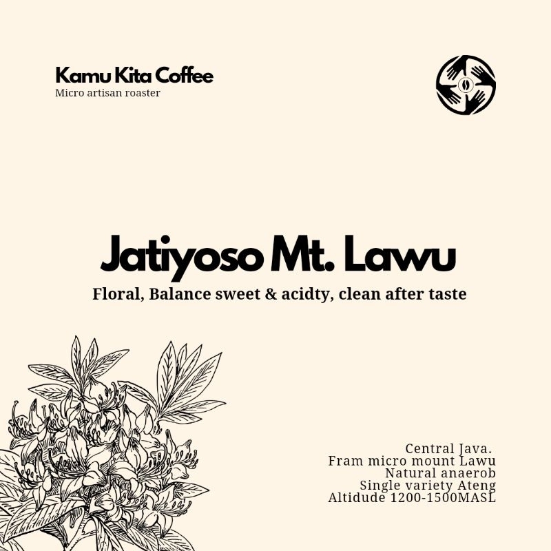 

Roasted bean specialty single origin arabica Jatiyoso central java process natural wash classic by kamukitacoffee
