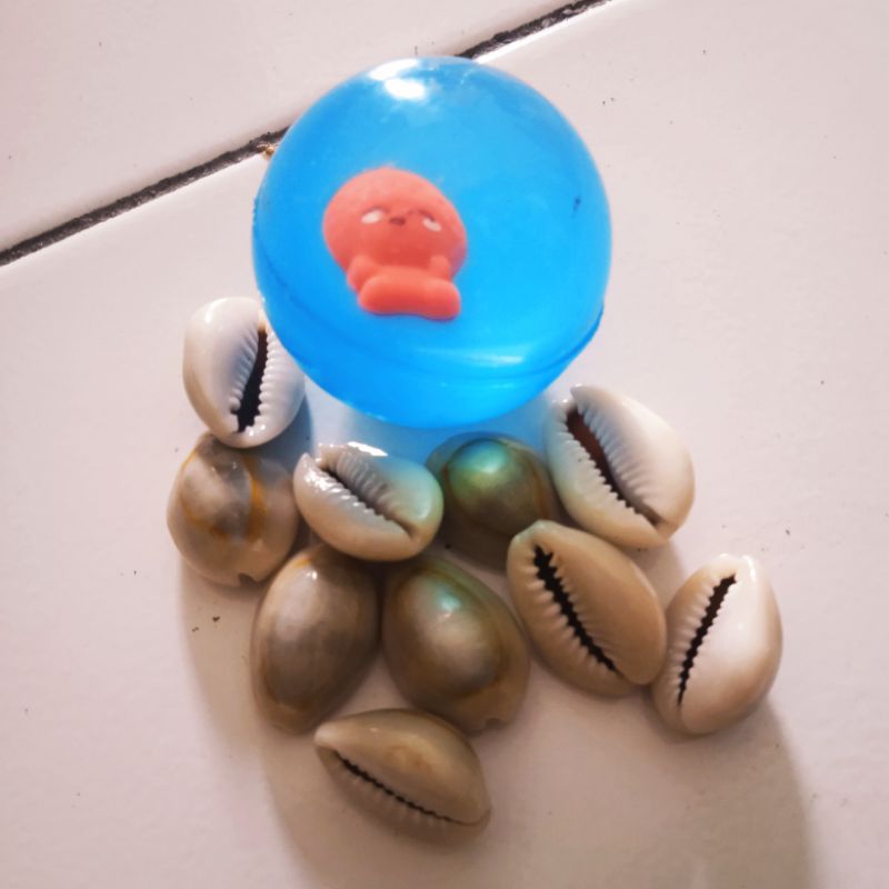 Promo Mainan Bola Bekel Set Dilengkapi 10 Biji Kerang Asli