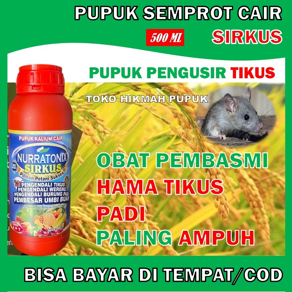NURRATONIX SIRKUS 500 ML PENGUSIR HAMA TIKUS PALING BAGUS – OBAT SEMPROT CAIR PENGENDALI HAMA TIKUS 