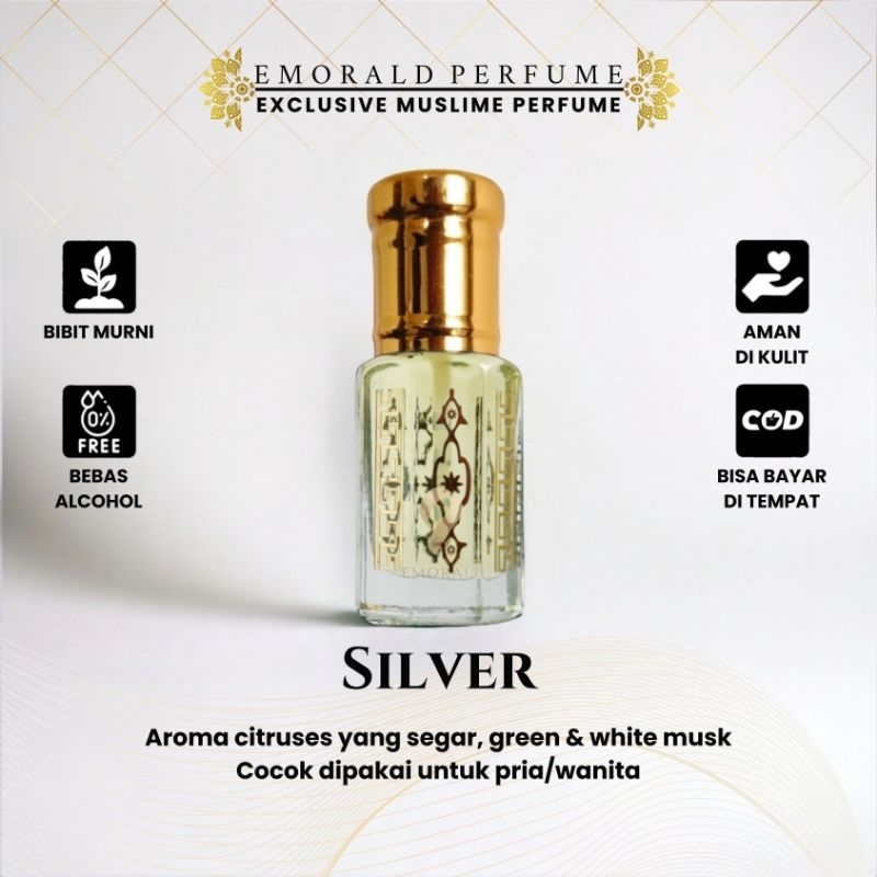 Parfum SILVER Bibit Parfum Arab Murni