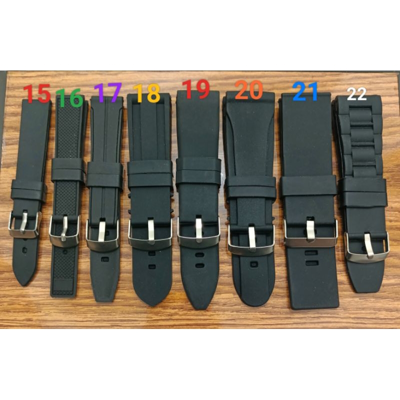 Strap Tali Jam Tangan Karet polos Universal