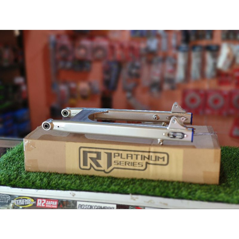 SWING ARM AITECH R1 PLATINUM MEGAPRO GL MODEL OVAL POLOS ALUMUNIUM T6 KUAT PRESISI