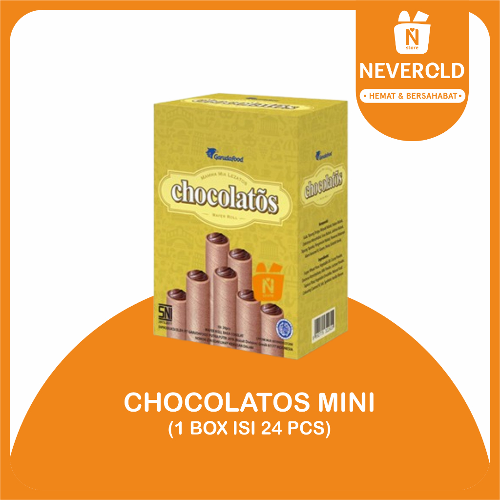 

Chocolatos Wafer Coklat Box isi 24