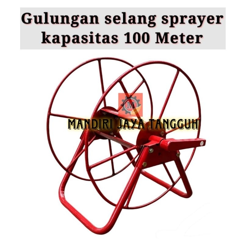 Gulungan selang sprayer, steam, selang air kapasitas gulungan 100 Meter