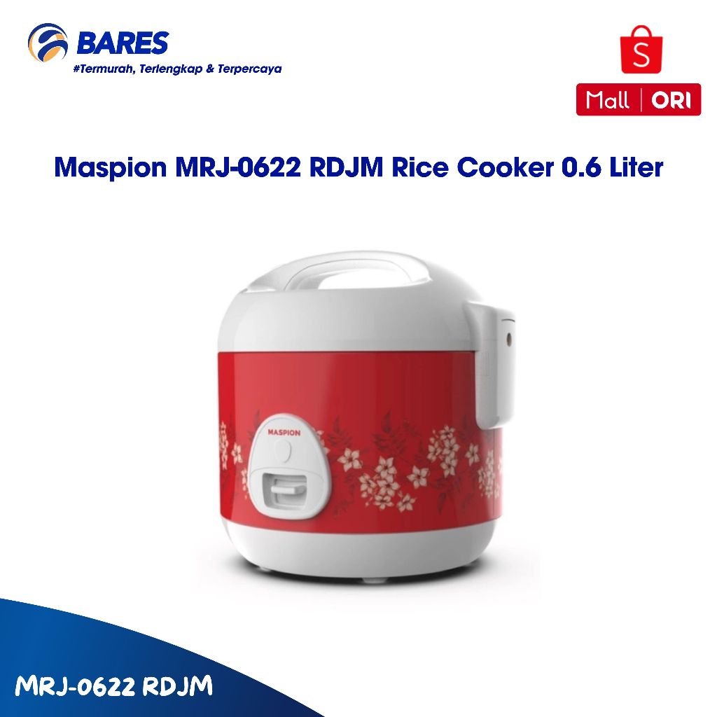 Maspion MRJ-0622 RDJM Rice Cooker 0.6 Liter