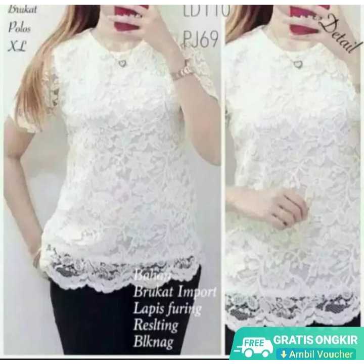 Atasan wanita brokat // baju brokat terbaru 2024 // atasan kebaya wanita