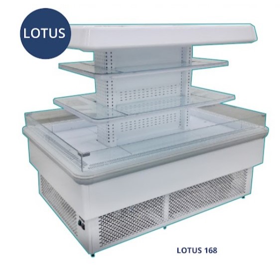 GEA Island Multideck Open Chiller LOTUS168 / Kulkas Chiller Khusus Supermarket GEA LOTUS 168 Garansi