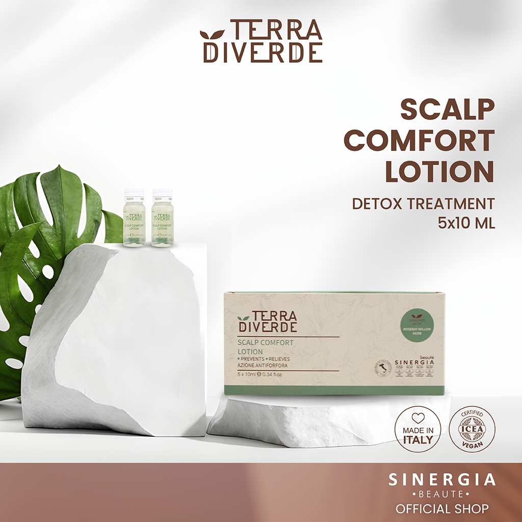 Terra Diverde Scalp Comfort Lotion 5x10Ml | Membantu Membersihkan Ketombe & Mengurangi Minyak (sebum