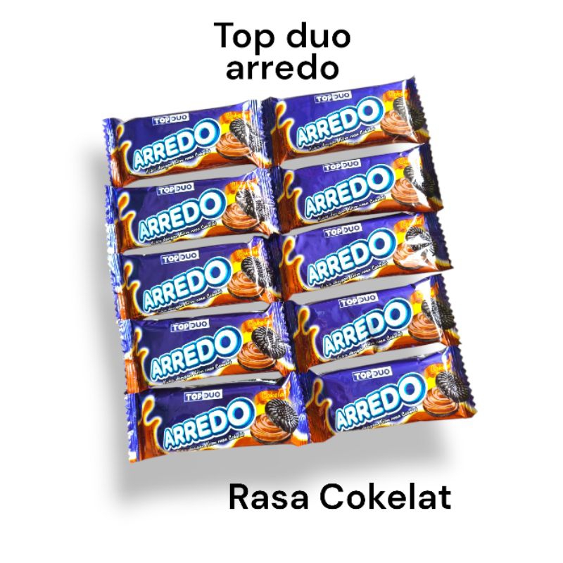

(1 RENCENG = 10 PCS) TOP DUO ARREDO BISKUIT SANDWICH