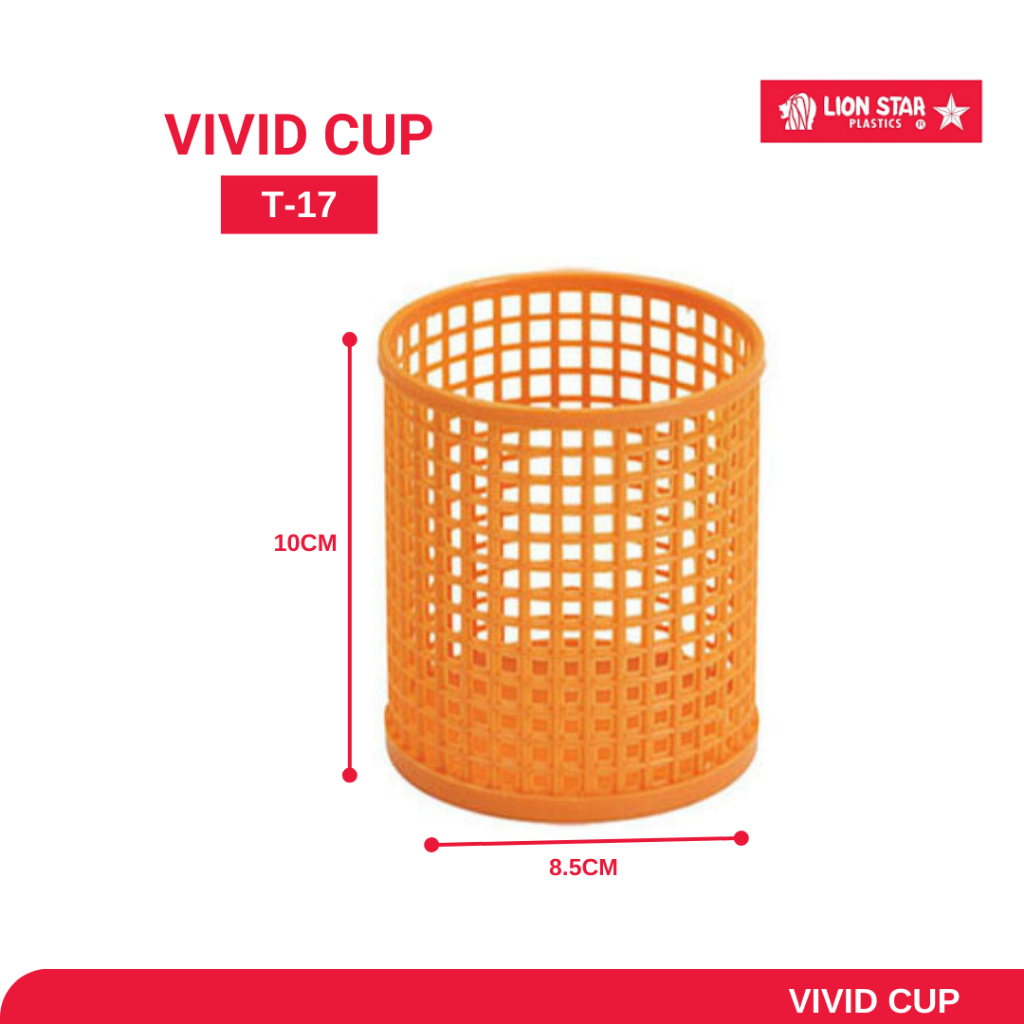 

LION STAR VIVID CUP T-17 / KERANJANG PLASTIK BULAT SERBAGUNA