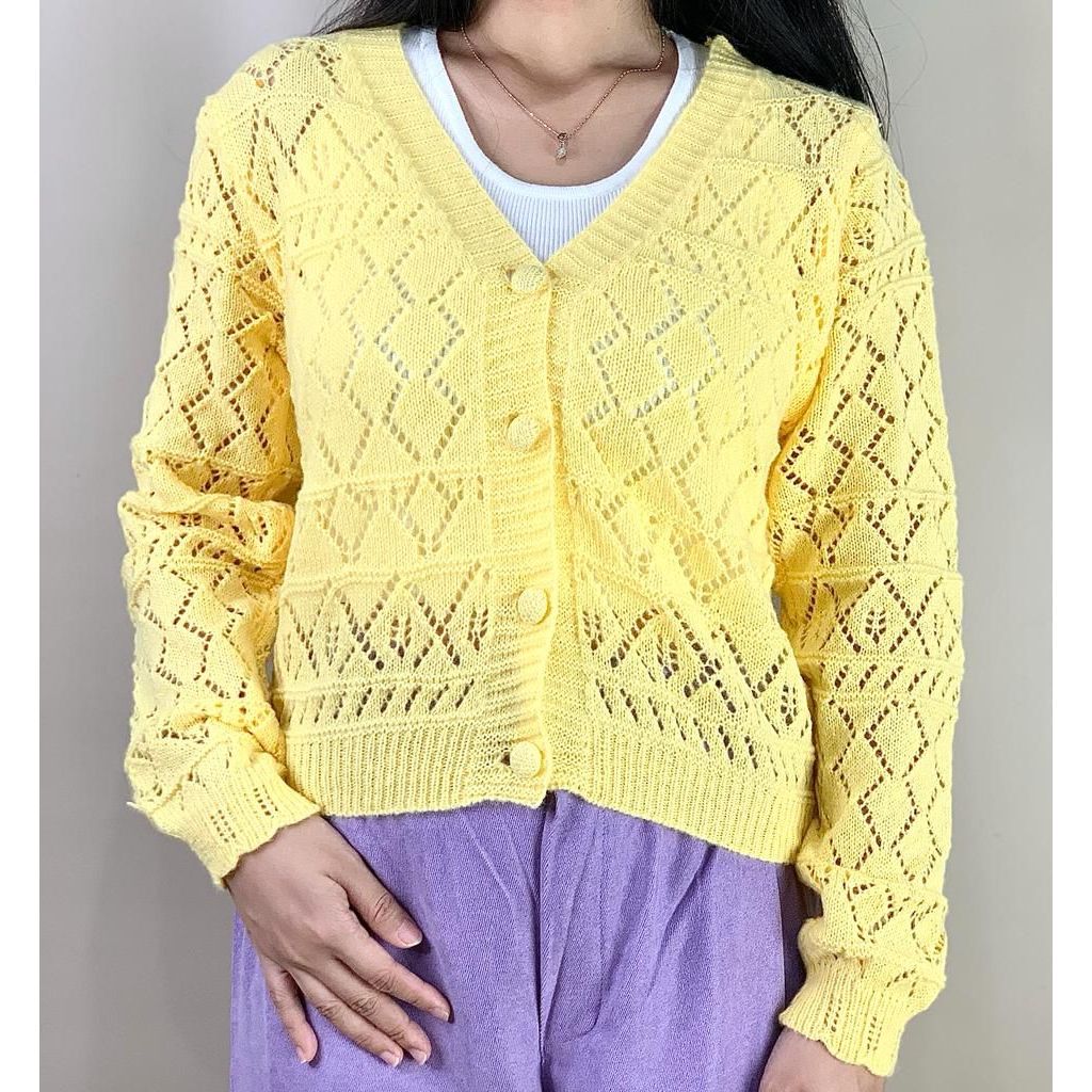 Import BKK Bangkok Women Cardigan Outer Knit Sweater Wanita Murah