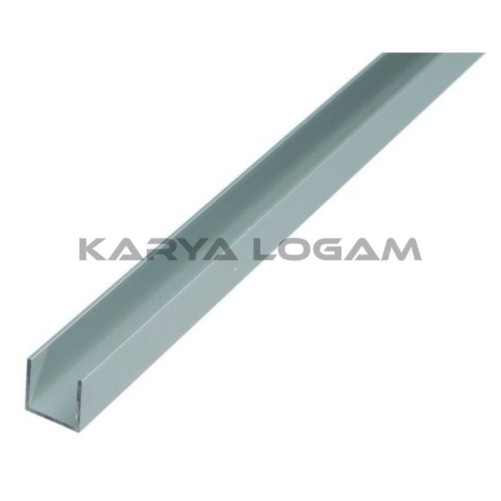 Lis U Aluminium 15.9 x 15.9 mm tebal 1 mm