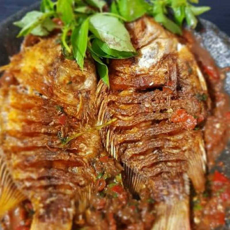 

Nila penyet sambal jelotot