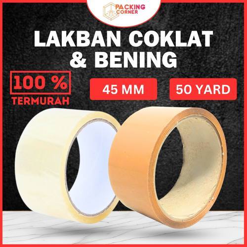 

Lakban Bening Coklat 2 Inch 50 Yard 45mm 48mm 2" 50Y Tape Plakban Isolasi Online Shop