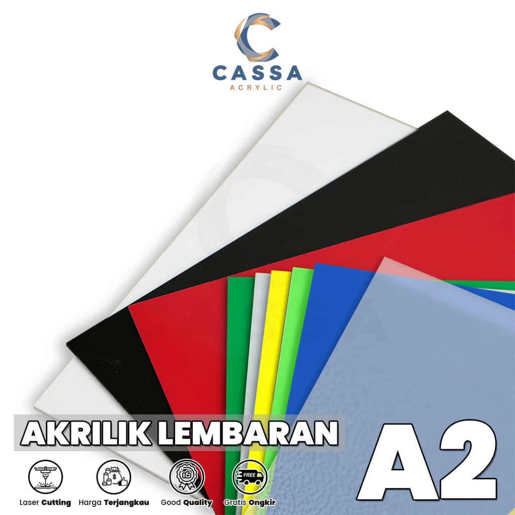 

AKRILIK LEMBARAN A2 2MM / ACRYLIC SHEET CLEAR TRANSPARAN WARNA
