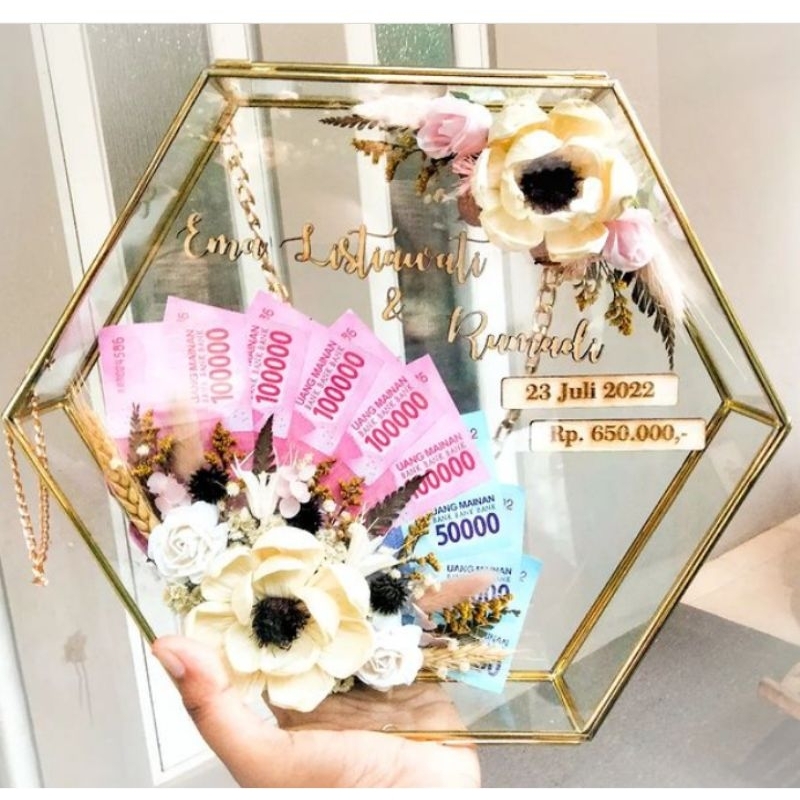 frame mahar hexagonal 30x30