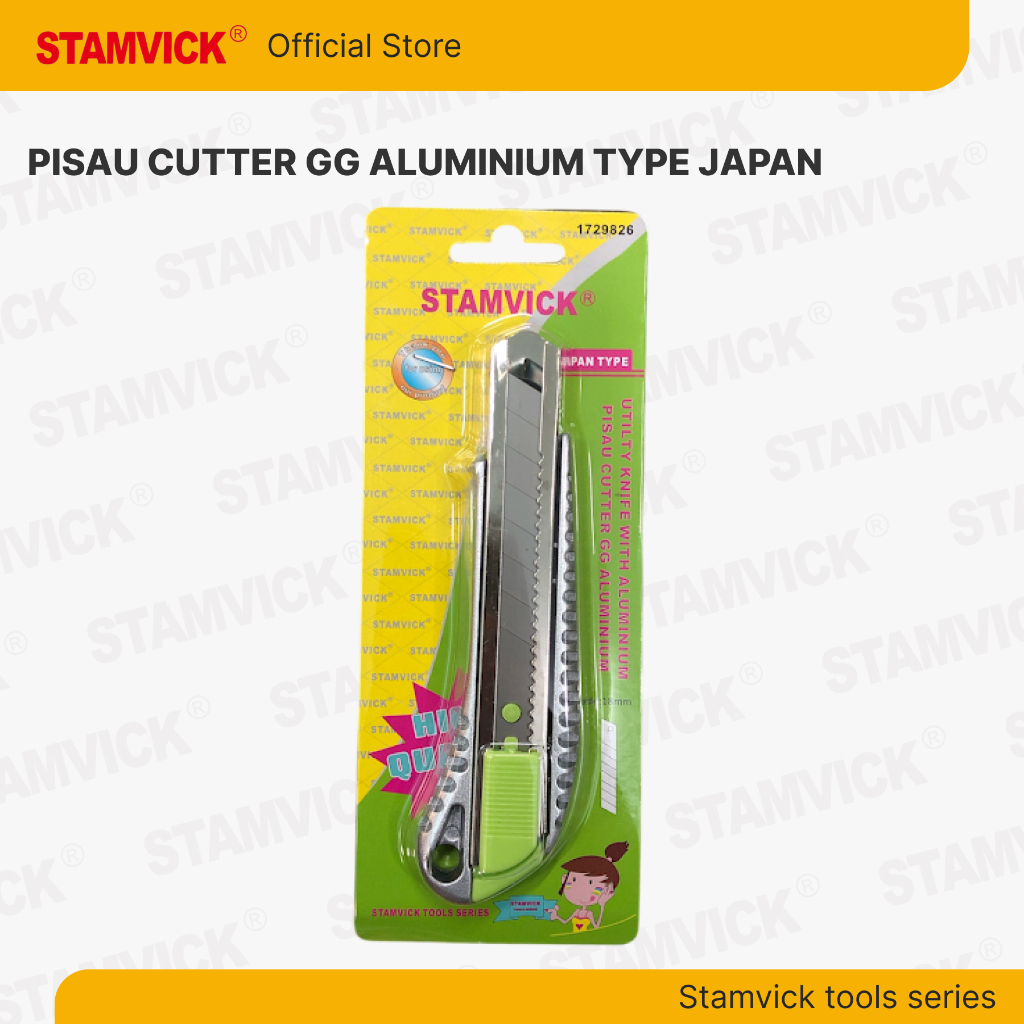 

Pisau Cutter Besar Stamvick Gagang Aluminium - Utility Knife