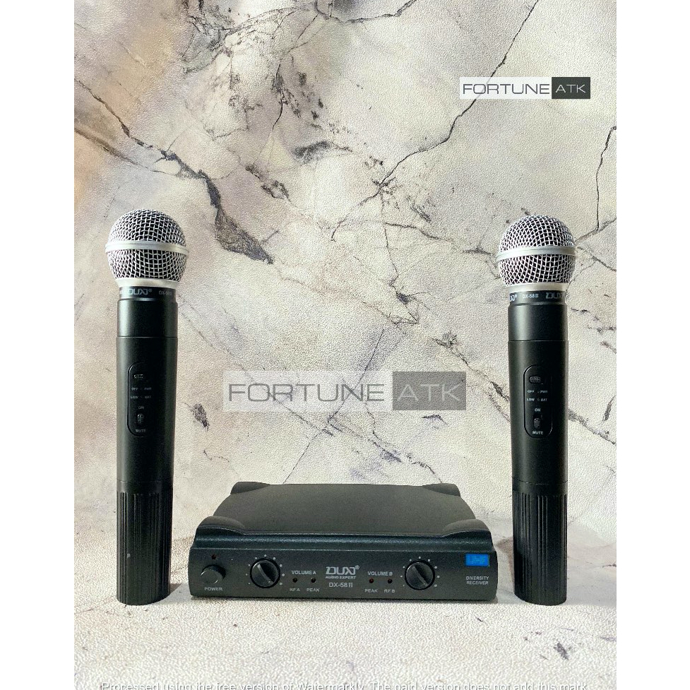 MIC WIRELESS DX - 58 II | MIC TANPA KABEL