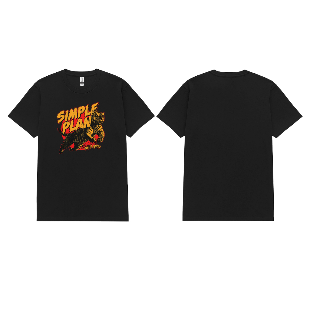 Rockerstar T-Shirt Band Simple Plan Tiger