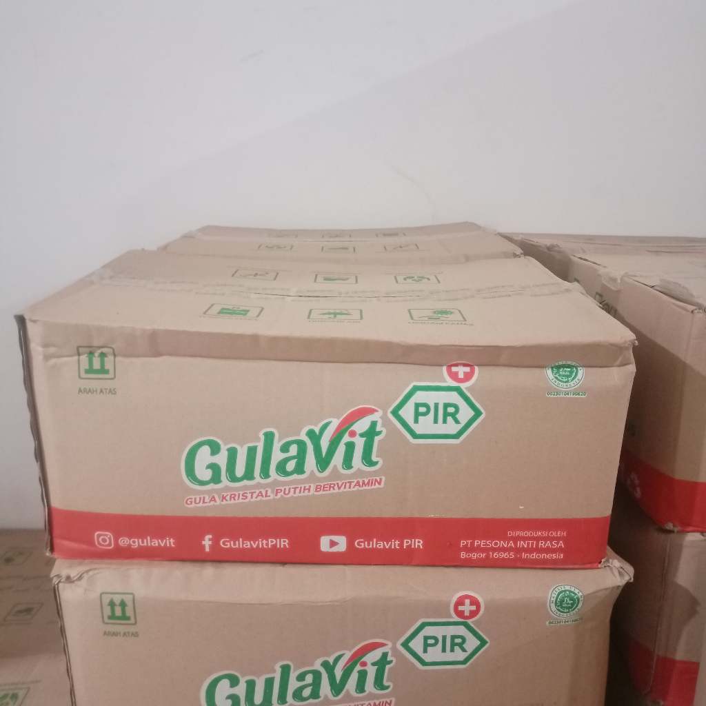 

1 Dus Gula Putih Kristal Gulavit Isi 40 Pcs x 500 Gr