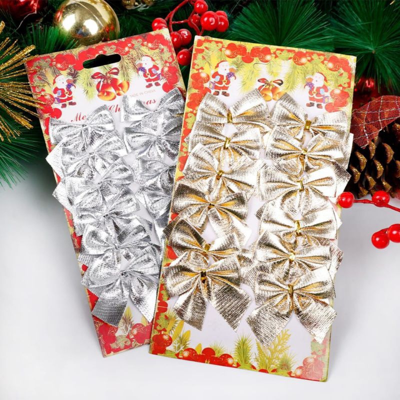 Evrydaygift Hiasan Pohon Natal Bentuk Pita Kecil Pita Natal Asesoris Natal Asesoris Pohon Natal Pita