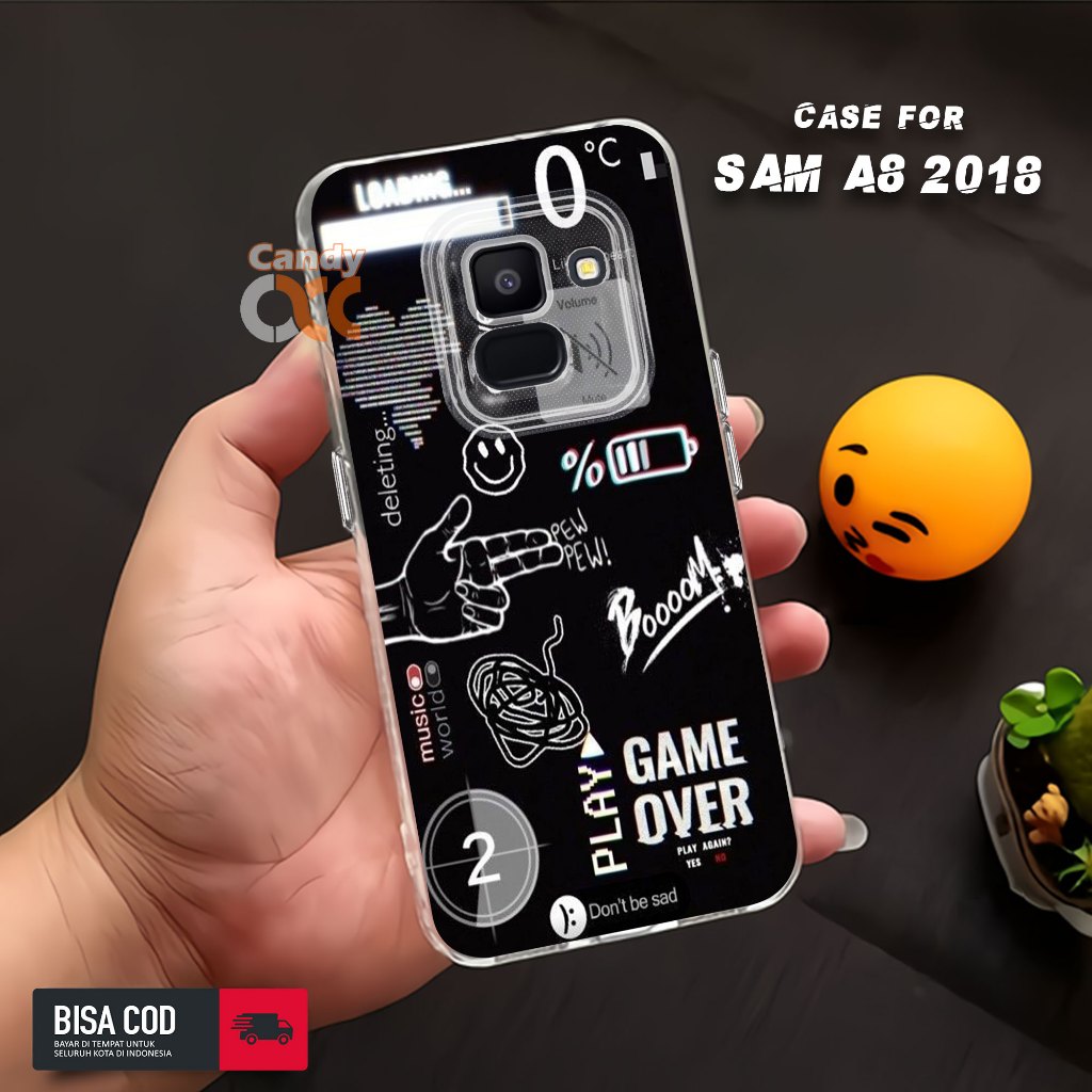 Case SAMSUNG A8 2018 - Casing SAMSUNG A8 2018 - Motif NASA TICKET - Softcase Premium - Case Hp - Cas