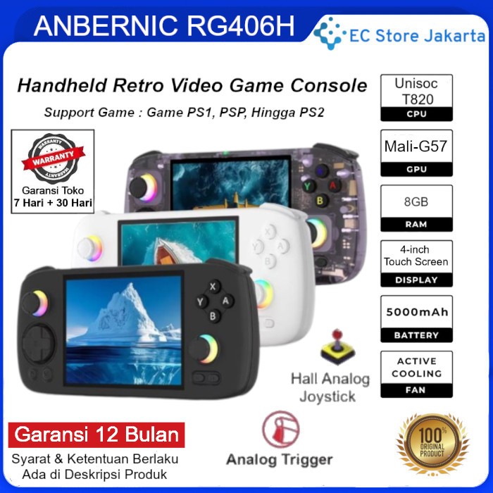 ANBERNIC RG406H Portable Handheld Video Game Console Android OS Game Classic PS1 PSP PS2