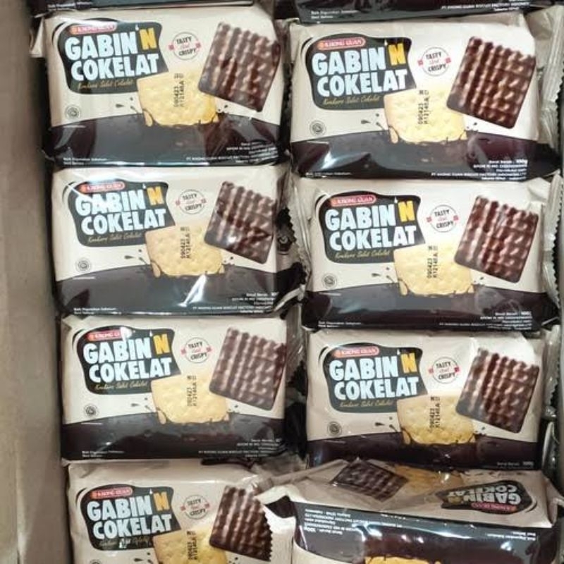 

Khong Guan Gabin ' Cokelat krekers salut coklat isi 10 psc