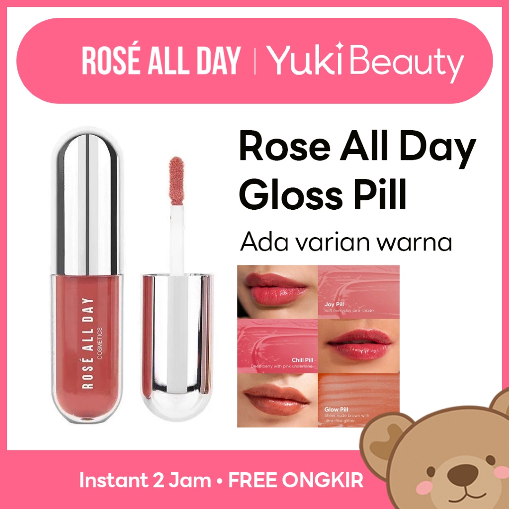 [Manado] Rose All Day Lip Gloss GLOW PILL