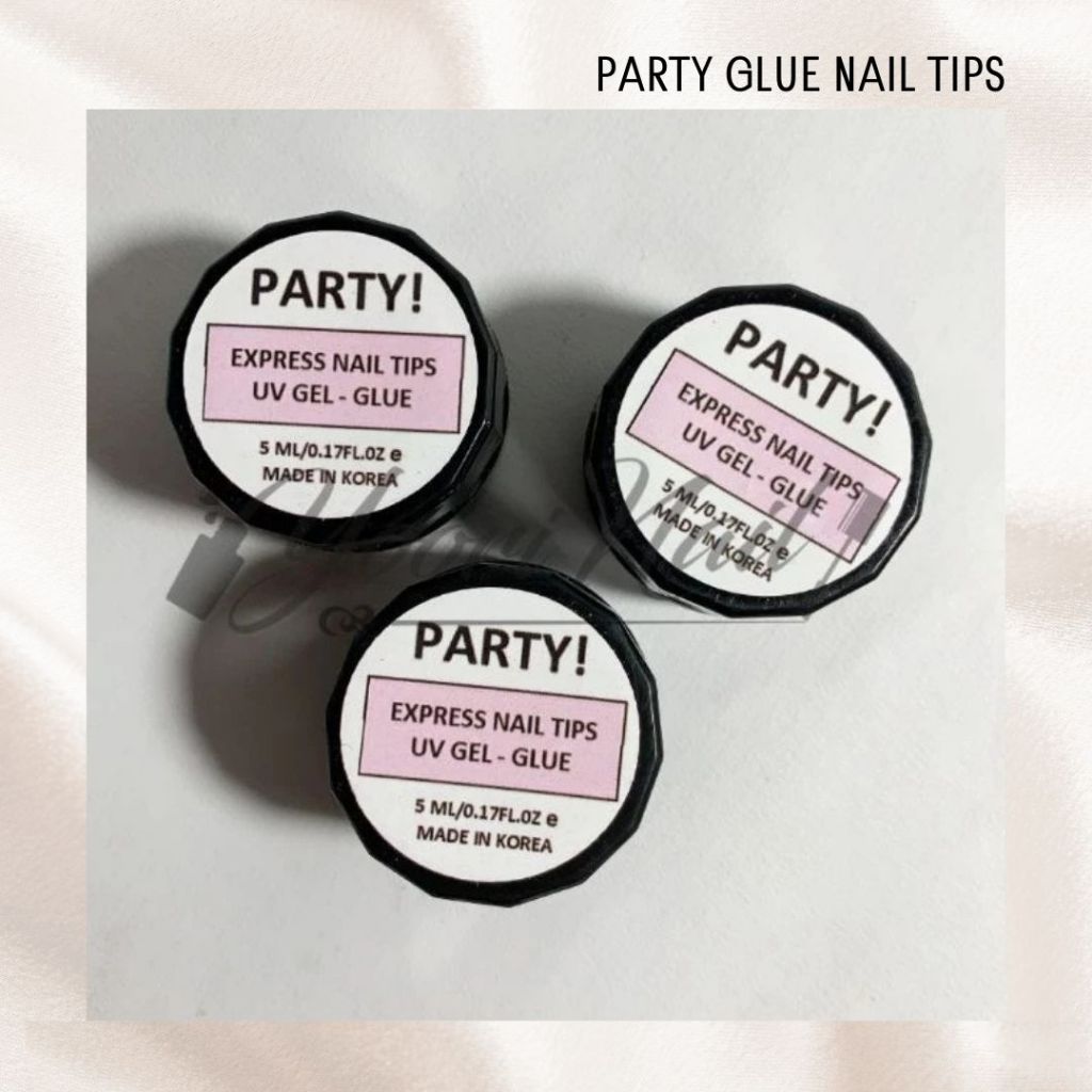 PARTY Glue nail tips extension gel party halal 5ml extension nail glue gel