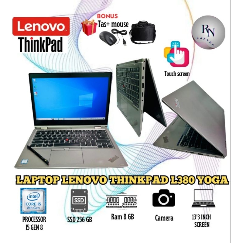LAPTOP LENOVO THINKPAD L380 YOGA | PROCESSOR I5 GEN 8 | RAM 8/256GB TOUCH SCREEN