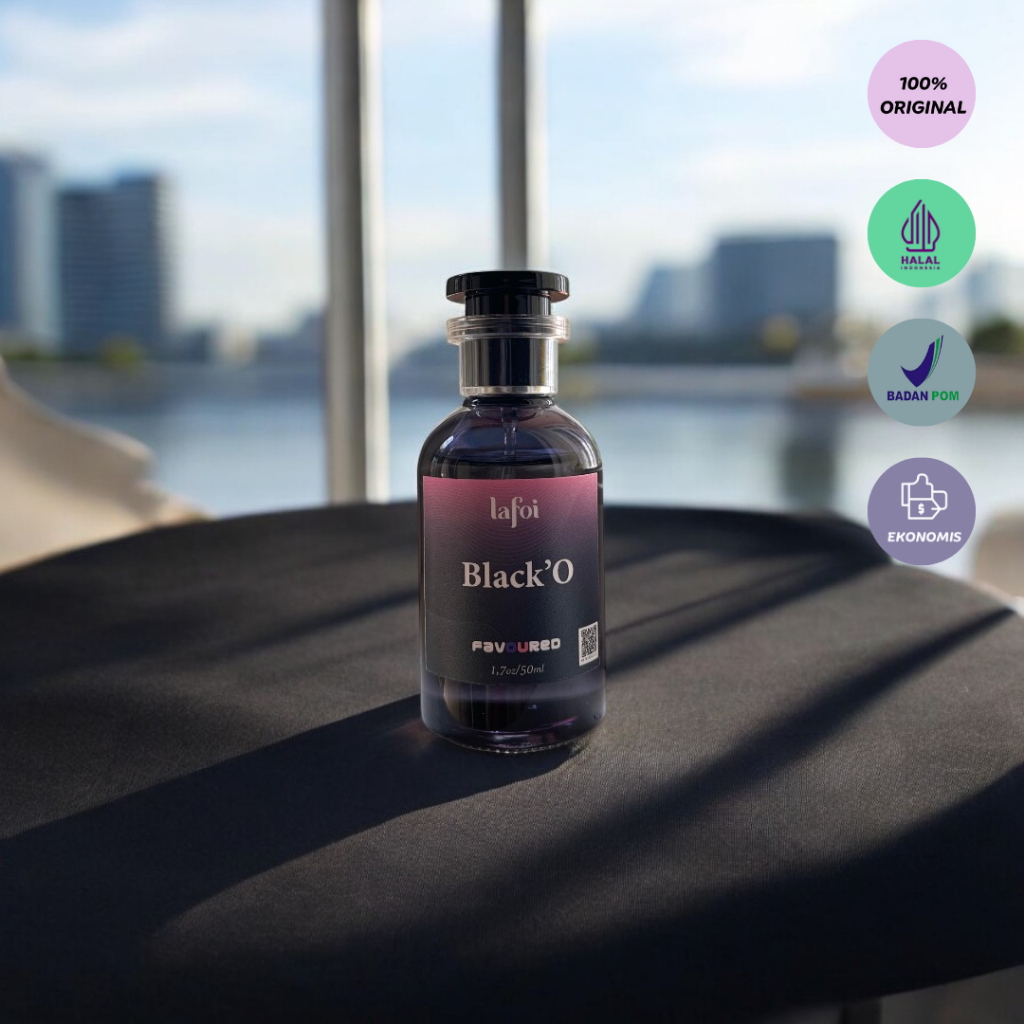 Lafoi Favoured Black ‘O’ Extrait De Parfum Ori Pria Wanita Premium Tahan Lama Wangi Mewah Manis Eleg