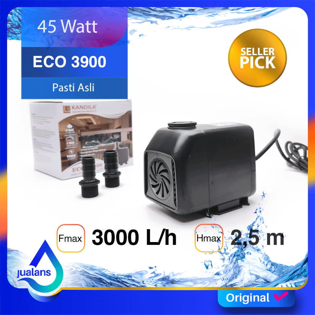 Pompa Aquarium Kolam 3000 Lph Water Pump KANDILA ECO 3900