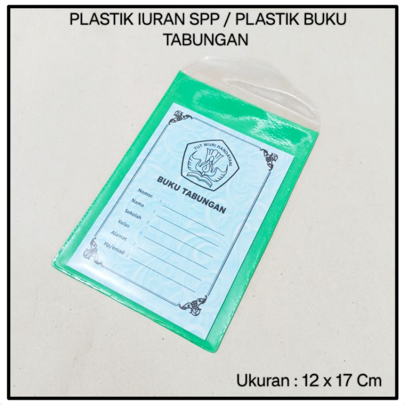 

15 Pcs Plastik Iuran Spp / Plastik Buku Tabungan
