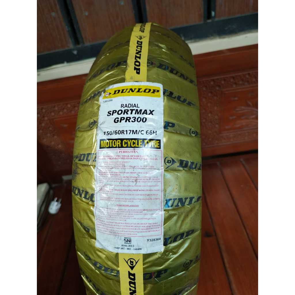 Ban Luar Dunlop 150/60 Ring 17 Tubeless Ban Belakang Motor Sport Murah Harga Promo