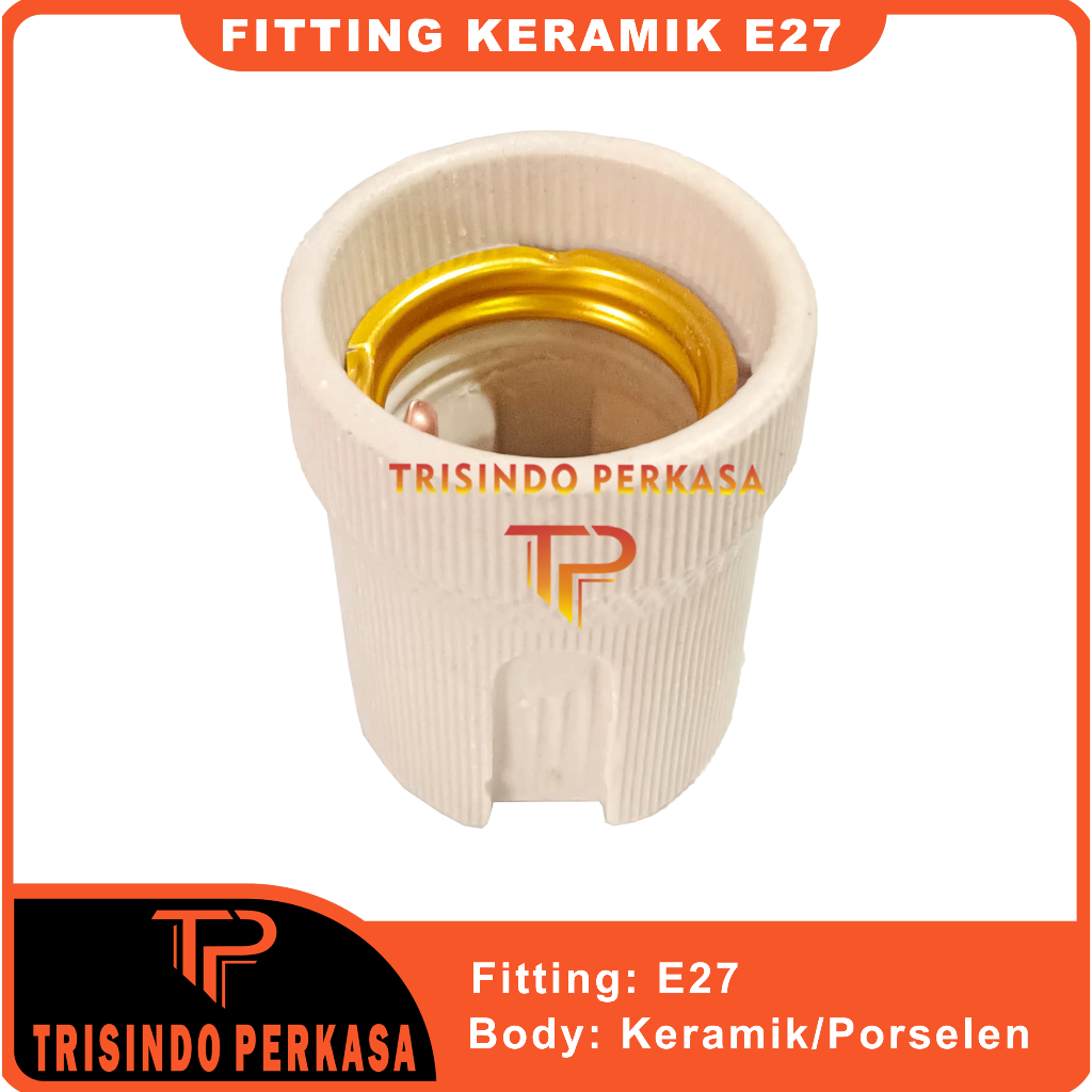 Fitting Lampu Keramik Plafon E27 Fiting Porcelain Lampu Hias Fitting Downlight