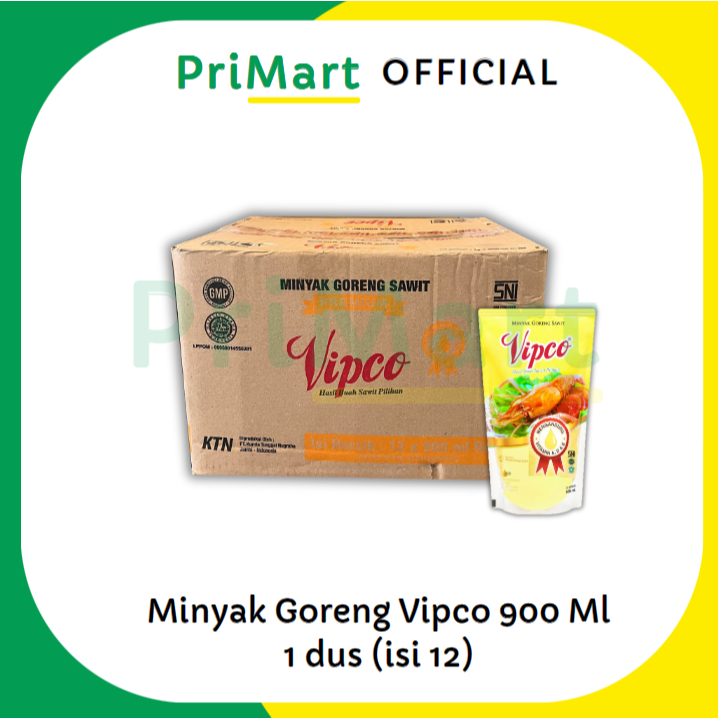 

Minyak Goreng Sawit Vipco 900ml dus (isi 12 pouch)