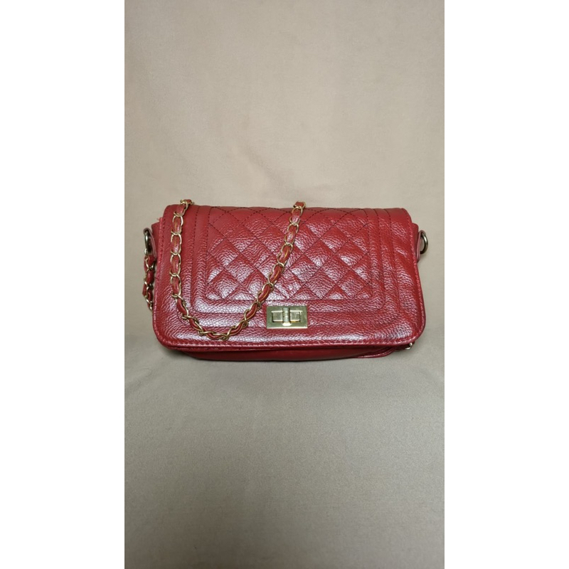Tas Preloved Second Branded Slingbag Wanita Merah