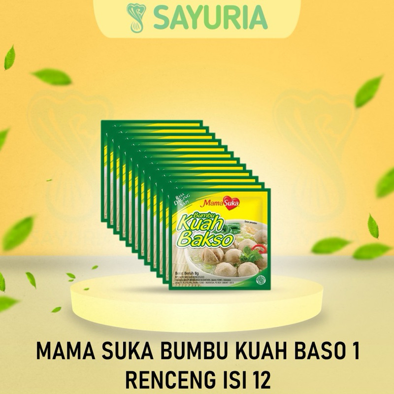 

Mama Suka Bumbu Kuah Baso 1 RENCENG ISI 12 Sachet