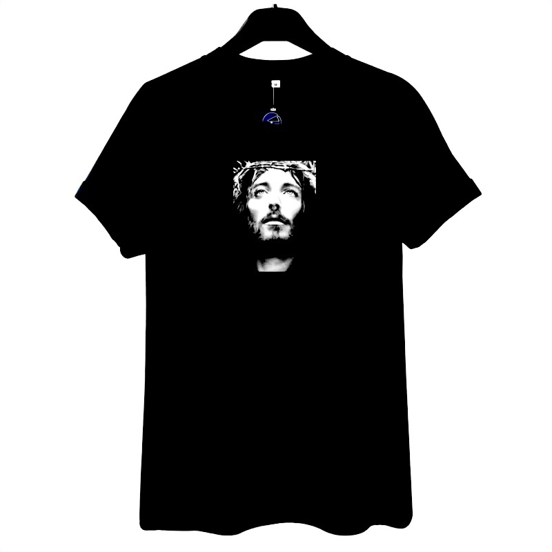 Kaos Rohani Wajah Yesus Size S-XXXXL JUMBO BIG SIZE & Size Anak 2-10th Unisex Couple Family Kekuarga