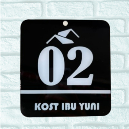 Plat Rumah Custom / Plat Nomor Rumah Akrilik / Plat Nomor Akrilik/ Plat Nomor Minimalis / Plat Rumah