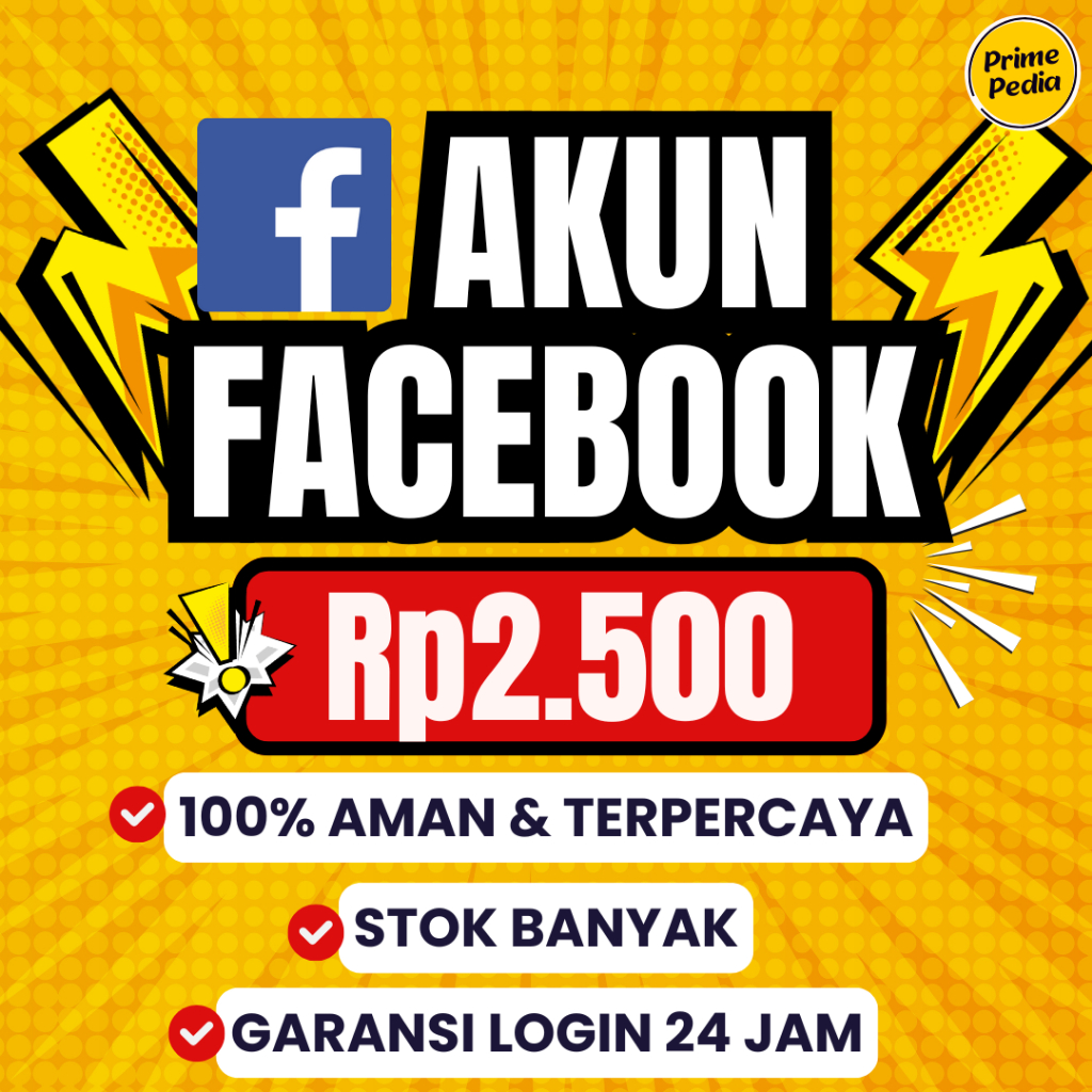 Akun Facebook Polos Bergaransi Khusus Login Dalam Negeri di Browser HP | Facebook Fress | Facebook -