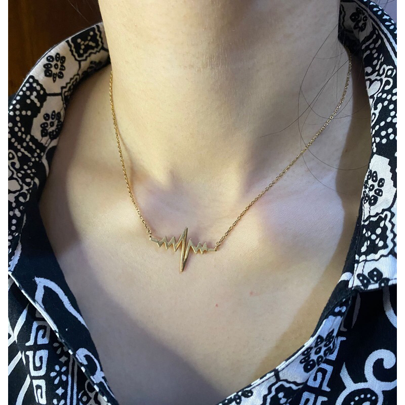 Kalung wanita emas asli ayu gold kadar 375 petir