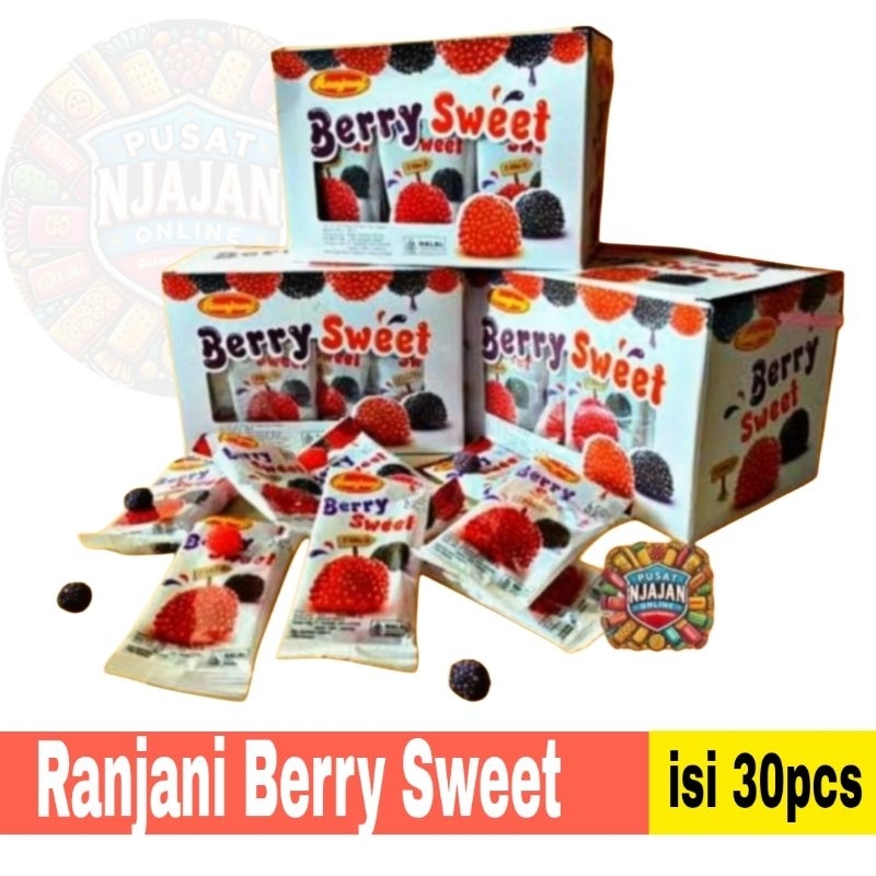 

Ranjani Berry Sweet Box isi 30 pcs Permen Jelly Rasa Buah Berry