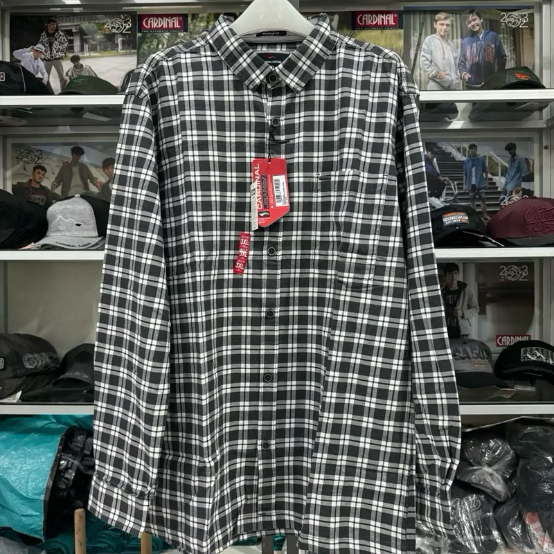 Kemeja Cardinal Bigsize Lengan Panjang Original