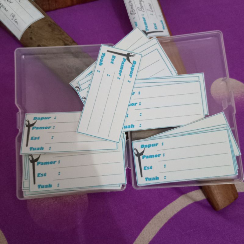 

stiker untuk jenis pamor keris isi 50pcs