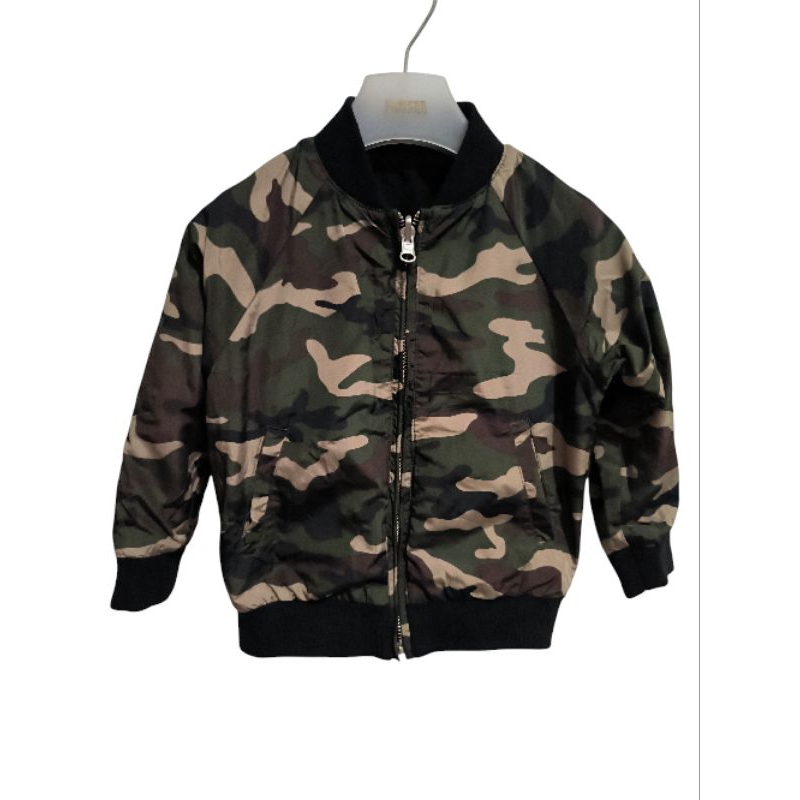 Jaket  Bomber Anak Reversible Global Work Preloved