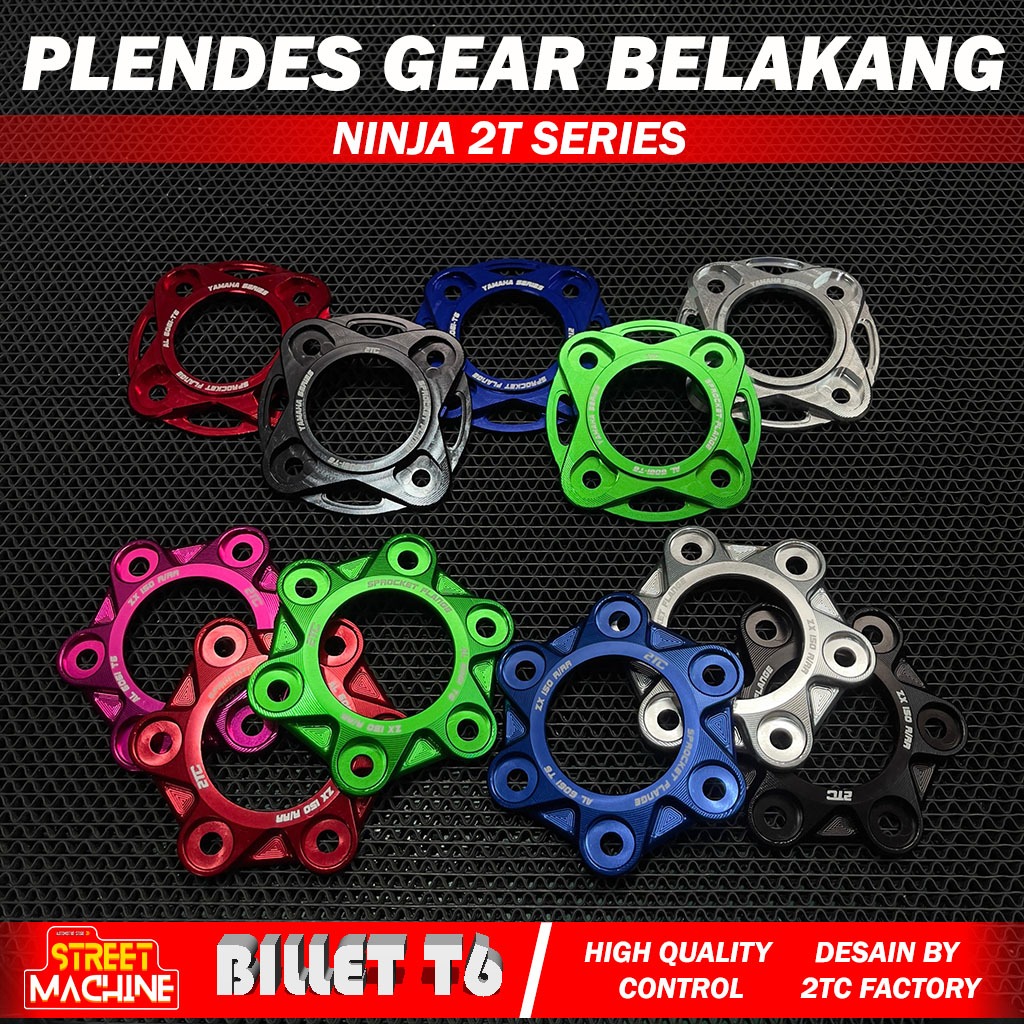 Manisan Gear Belakang Ninja Cover Gear Sprocket Plange Ninja Plendes Gear Belakang Ninja R RR SS CNC