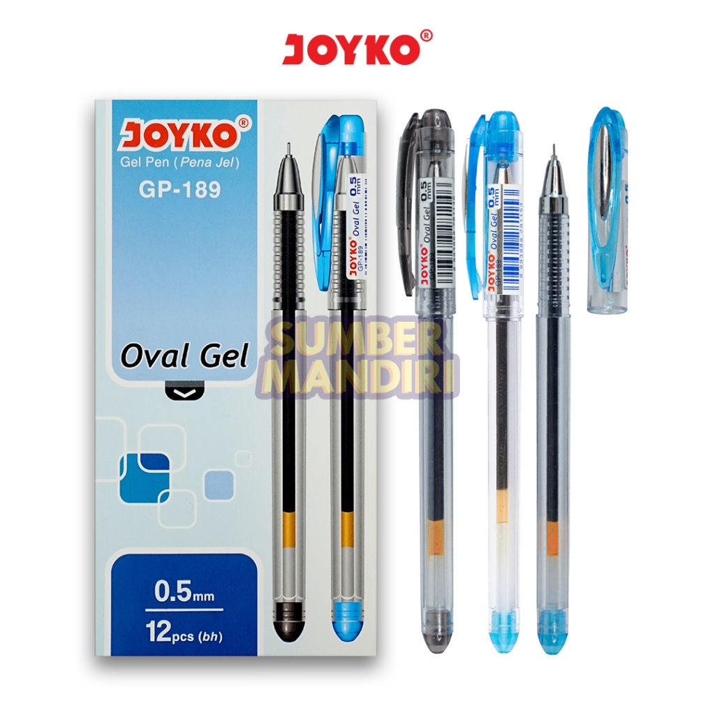 

Gel Pen Pulpen Pena Joyko GP-189 Oval Gel 0.5 mm [12 PCS]