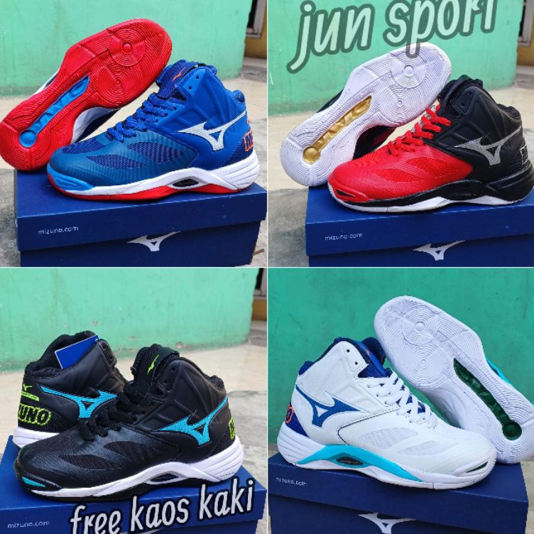 Grosir Khusus  sepatu pria olahraga voli sepatu volly Mizuno wave voltage